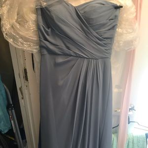 Slate Blue Bill Levkoff Chiffon Gown